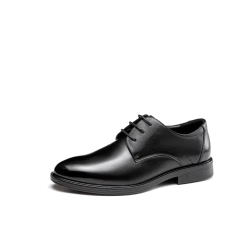 AOKANG cow leather Derby business formal leather shoes men's style