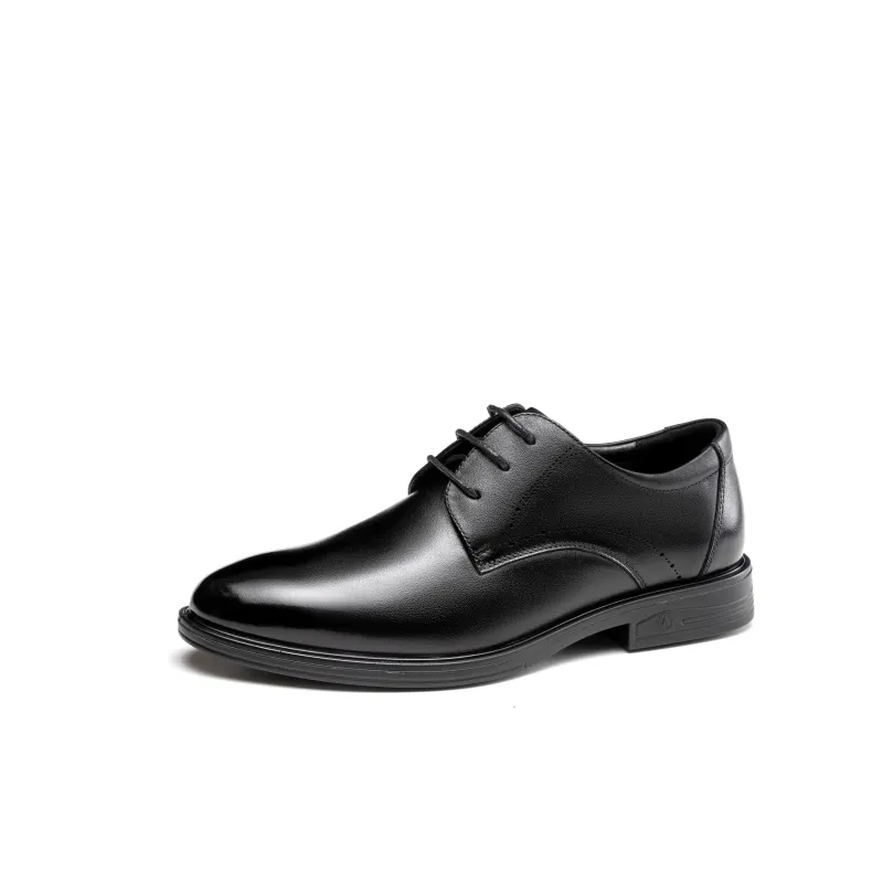 AOKANG cow leather Derby business formal leather shoes men's style