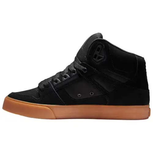 DC Shoes Leather High top Skateboard Shoes Men's Black