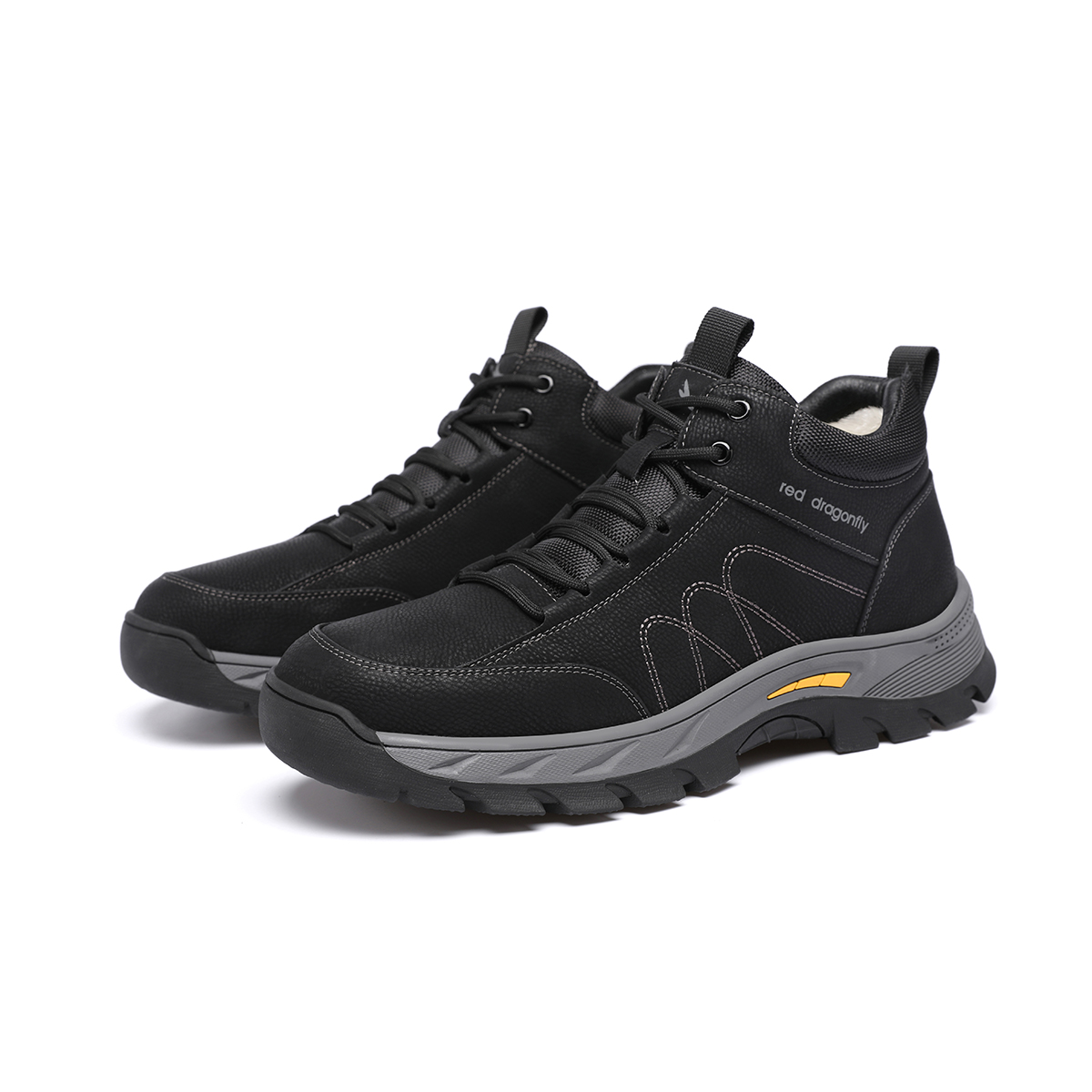 RED DRAGONFLY Sports & Outdoors Insulated Shoes Thermal Height Increasing Abrasion Resistant High top