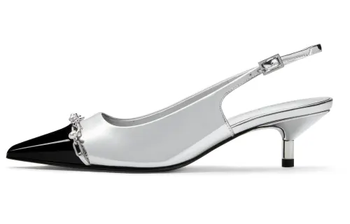CHARLES&KEITH Pu Slim Heel High Heels 5.3cm Women's