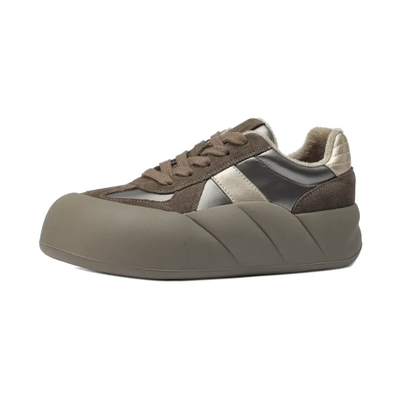D FUSE SCANDINAVIA Casual Athletic Shoes Cow Split Leather Low top Skateboard Shoes Women's