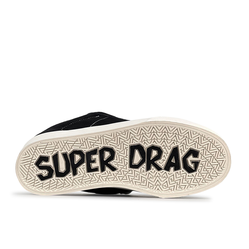 LuzaoT SUPER DRAG Low top Skateboard Shoes Unisex Black White