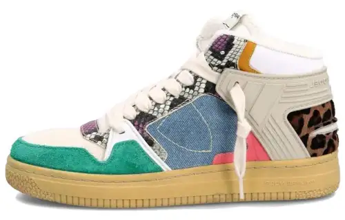 PHILIPPE MODEL High top Skateboard Shoes Women's Blue Green