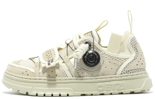 OETZI 4 Ice Man Oz Textile, Cow Leather Low top Athletic Shoes, Skateboard Shoes Unisex