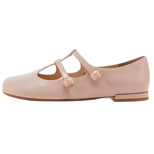 Teenie Weenie Cow Leather Chunky Heel Mary Jane Shoes 1.2cm Women's