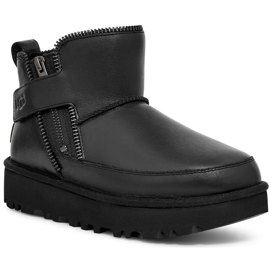 UGG Classic Mini Moto Boot Black Women's