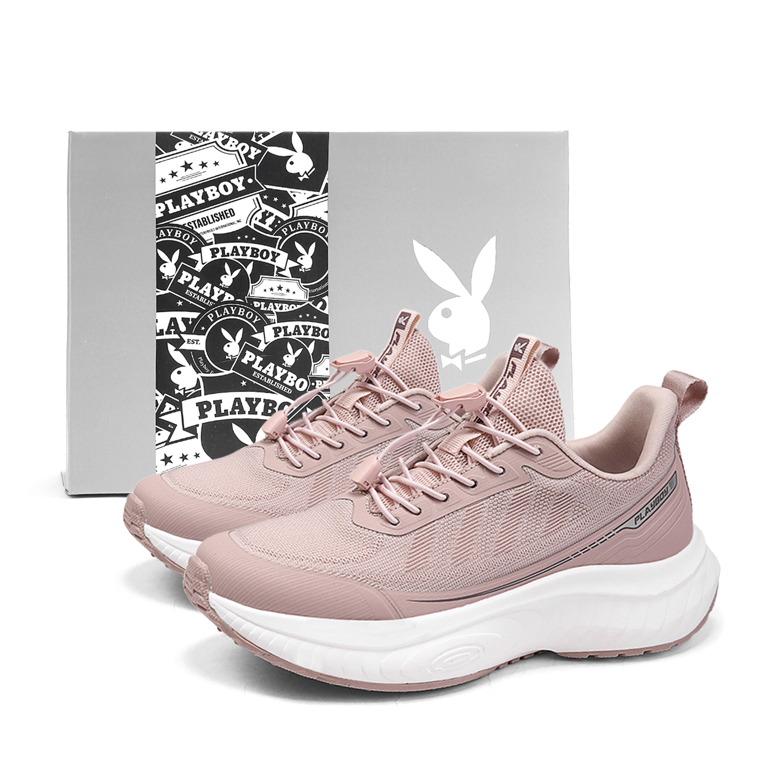 Playboy Low top Mountaineering & Hiking Shoes Women’s Pink Box Included