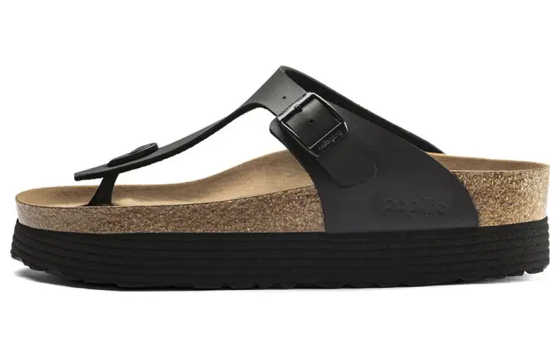 Birkenstock Gizeh Platform Black Women's