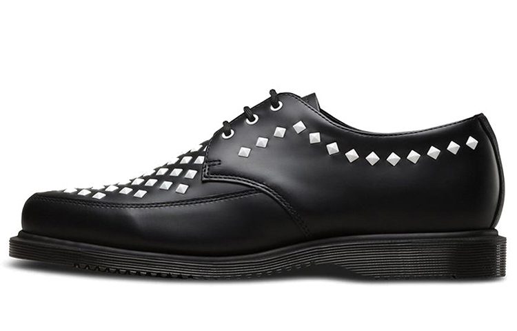 Dr.Martens Casual Leather Shoes Men's Low Top Black/White