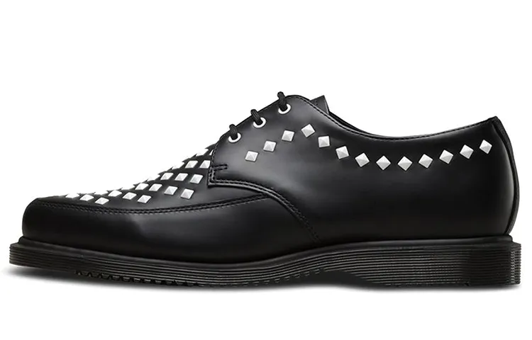 Dr.Martens Casual Leather Shoes Men's Low-top Black/White