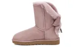 UGG Classic Short Cuffed Bow Snow Boots Pink Women's