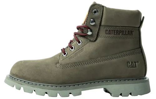 CAT WATERSHED Slip Resistant High top Short Outdoor Boots Women's Dark Gray