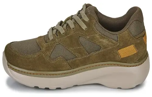 Clarks Leather Low top Casual Shoes Men's Khaki