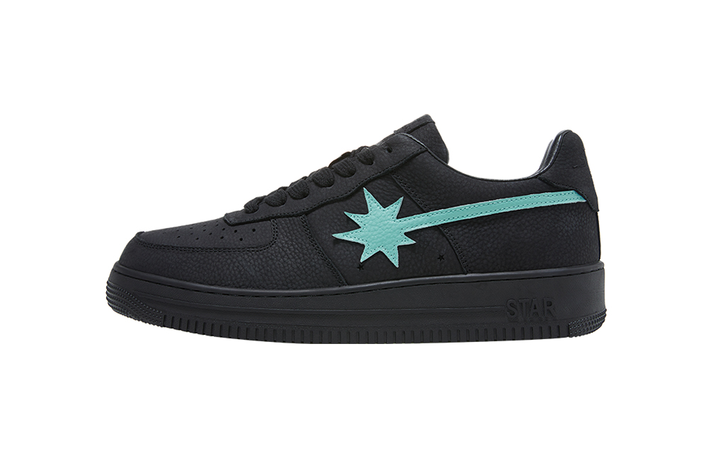 Starwalk Soldier Stars Shoes Abrasion Resistant Low top Skateboard Shoes Unisex Black