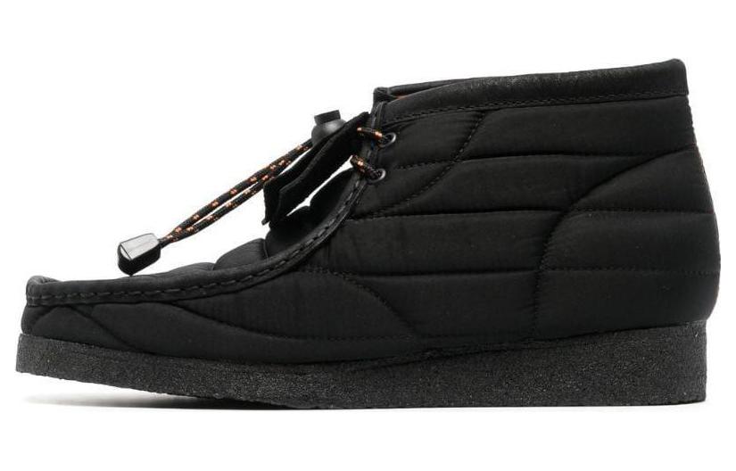 Clarks Originals Wallabee Boot Black Quilted