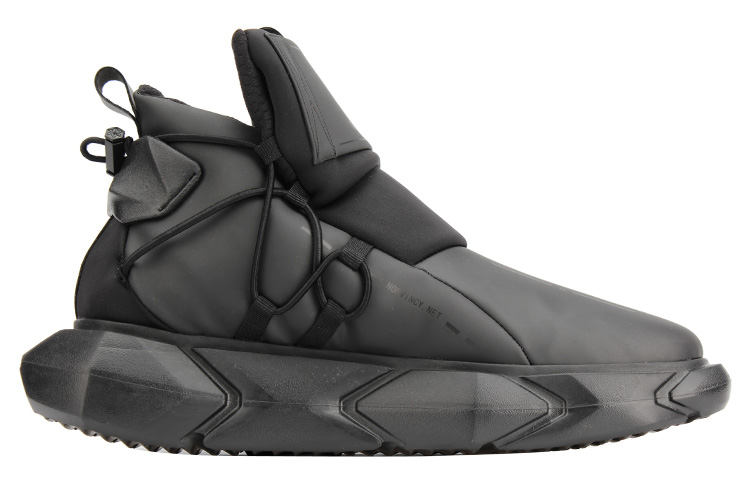 NORVINCY Chunky Sneakers Unisex Mid Top Black