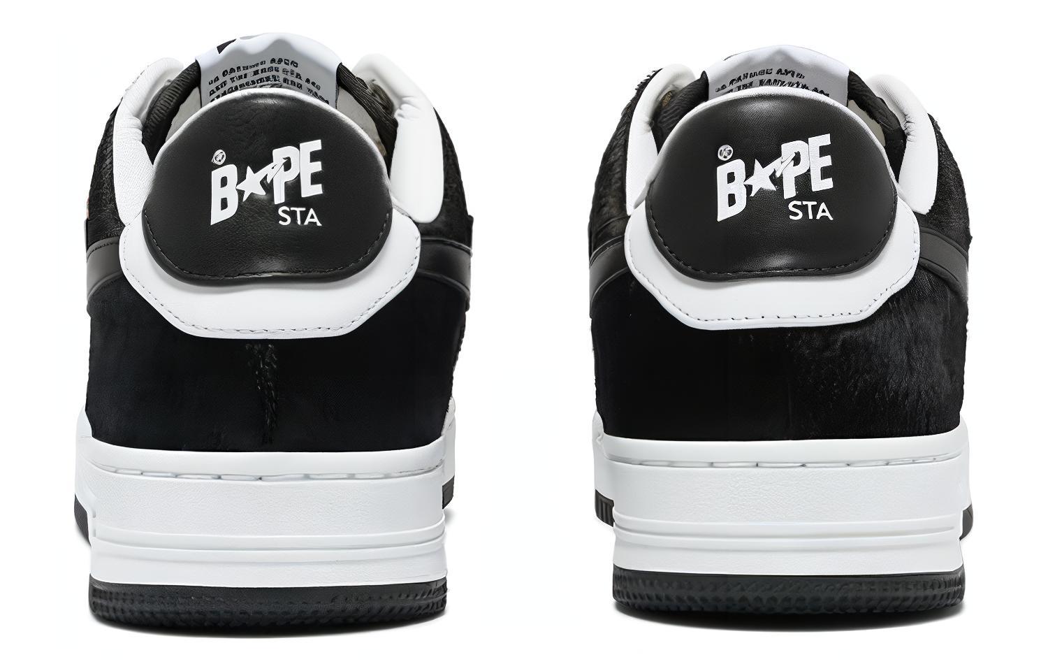 A BATHING APE Bape Sta Black Calf Hair