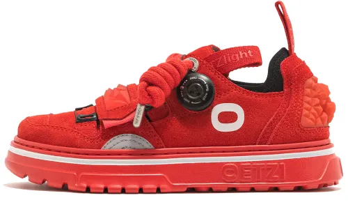 OETZI Cow Split Leather Low top Skateboard Shoes Unisex