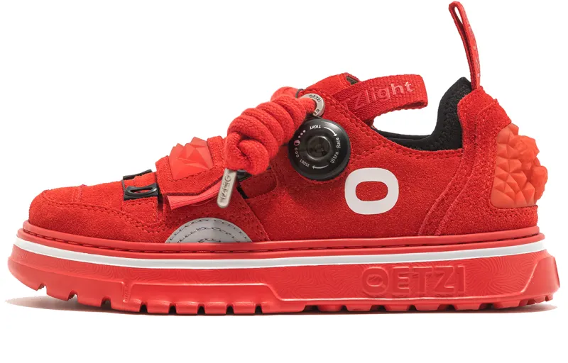 OETZI Cow Split Leather Low top Skateboard Shoes Unisex
