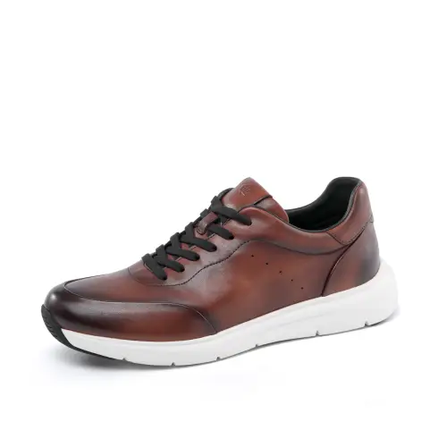 Chrisdien Deny Cow Leather Genuine Leather Men's Casual Shoes Men's Brown