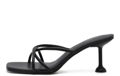 PEDRO Slide Slippers Women's Black/White/Silver