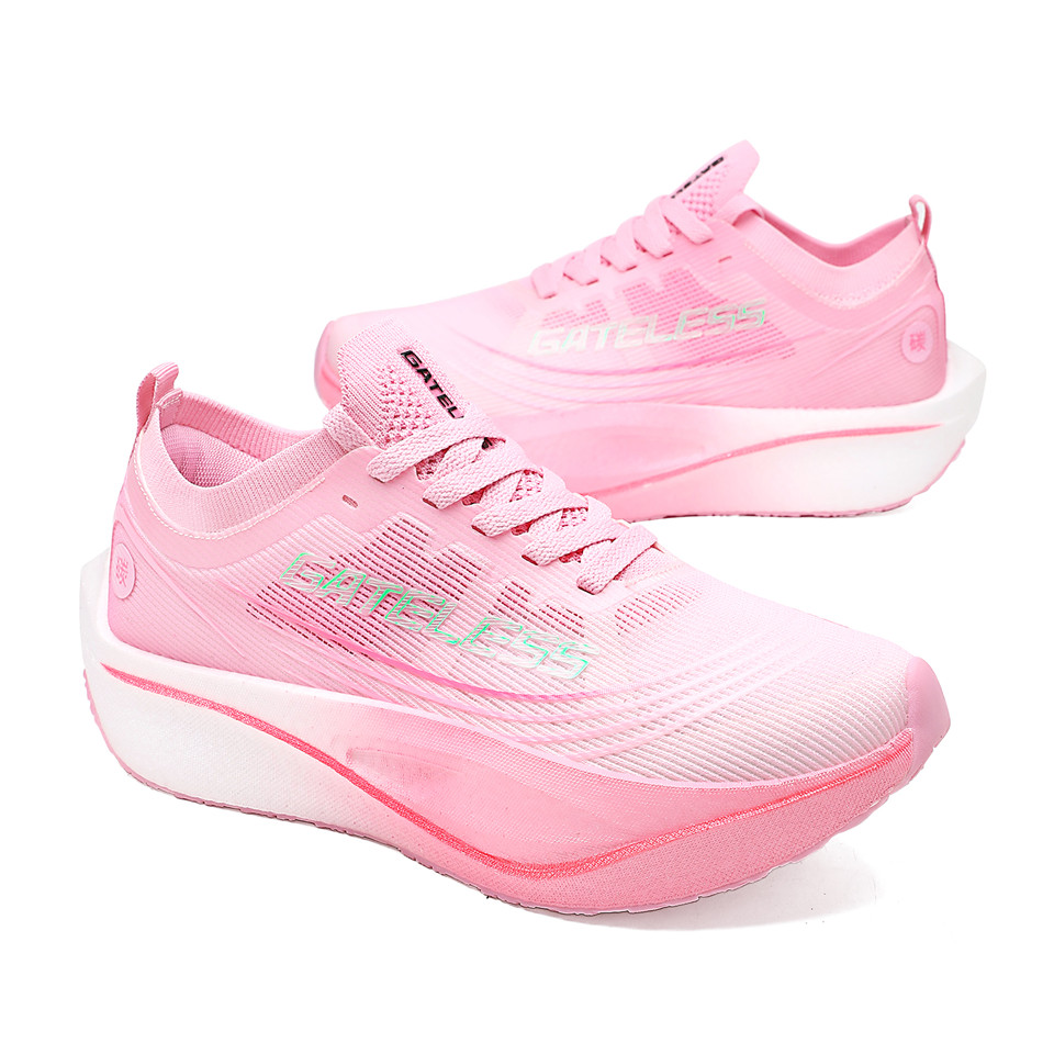 GATELESS Low top Running Shoes Unisex Cherry Blossom Pink Green