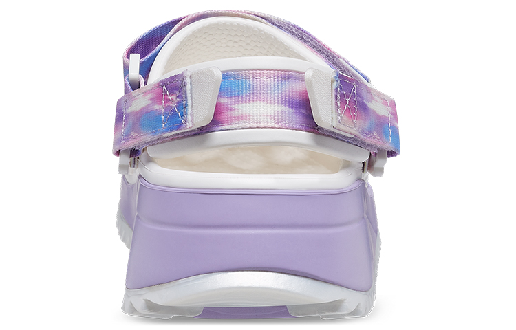 Crocs Classic Casual Unisex White Purple Sandals 'White Purple'