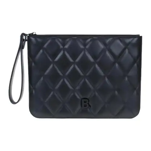 Balenciaga Leather Clutch Men's Black