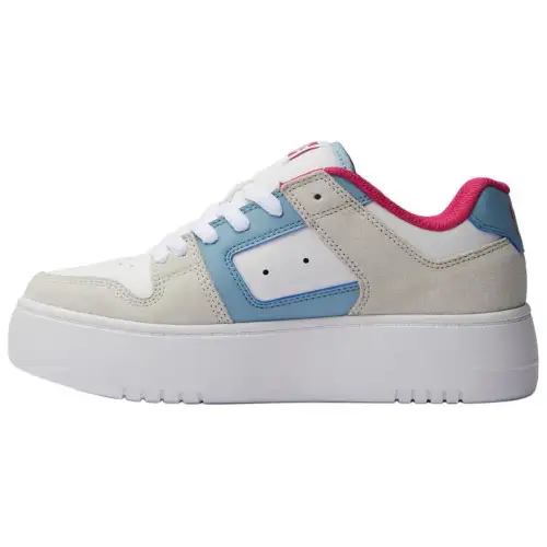 DC Shoes Manteca 4 Leather Low top Skateboard Shoes Women's Blue Pink