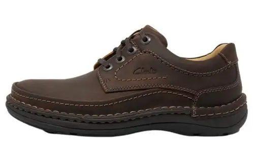 Clarks Nature Three Derby Sneakers 'Ebony Oily'