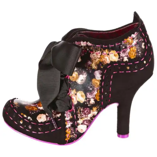 IRREGULAR CHOICE Pu Slim Heel High Heels 9.5cm Women's Black