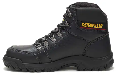 CAT Leather Short Outdoor Boots Men's Black