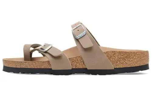 Birkenstock Slide Slippers Women's Taupe Narrow