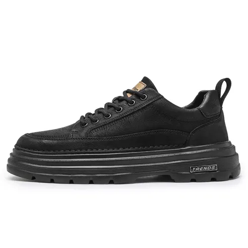 Mulinsen Mulinsen Fashionable Youth Business Leather Shoes Soft Leather Soft Comfortable British Style Daily Commuting Work Shoes Casual Shoes Men's Style
