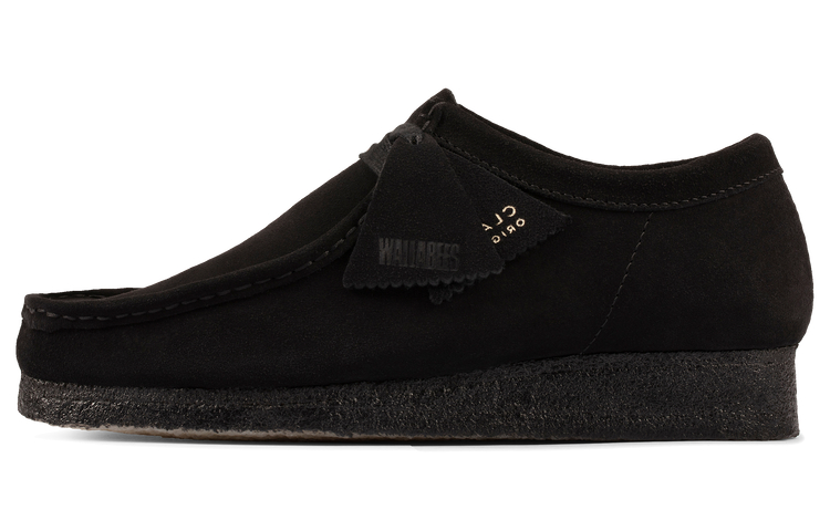 Clarks Originals Cow Split Leather Abrasion Resistant Breathable Low top Casual Shoes Women's Black