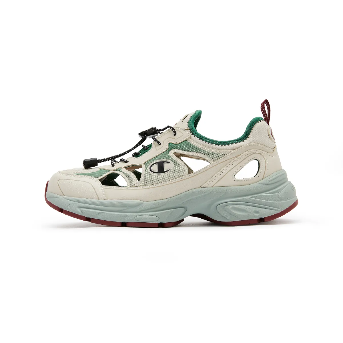 Champion Fabric Low-top Casual Shoes Men's Pumice Gray/Ivy Green