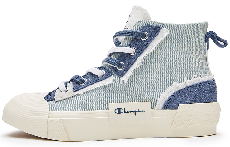 Champion Campus Active High top Canvas Shoes Women's Denim Blue