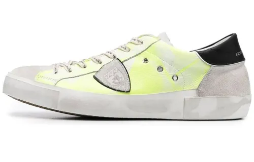 PHILIPPE MODEL Prs Leather Stylish Skateboarding Shoes Men's White Green