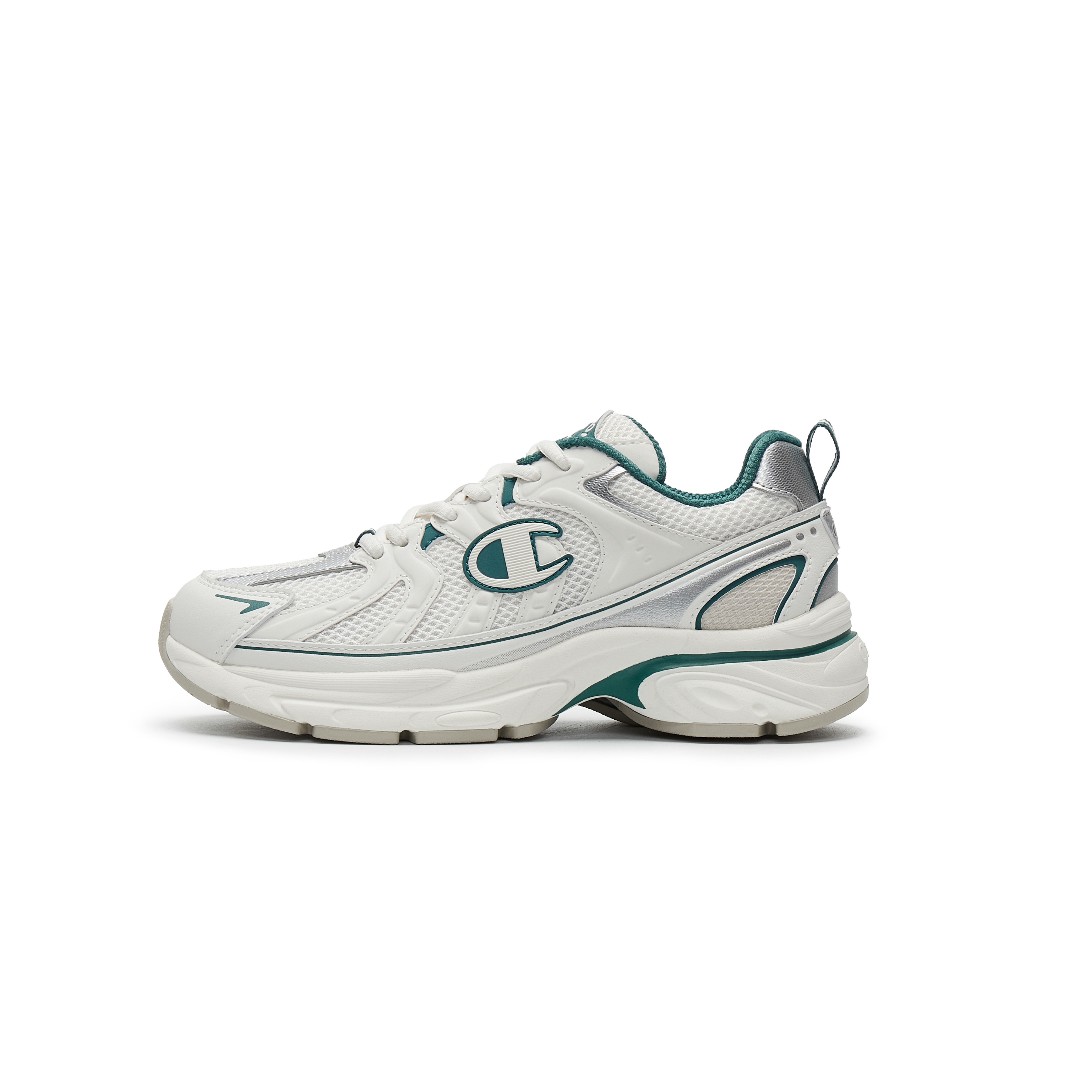 Champion Fabric Low top Running Shoes Men’s Milk White/Fir Green