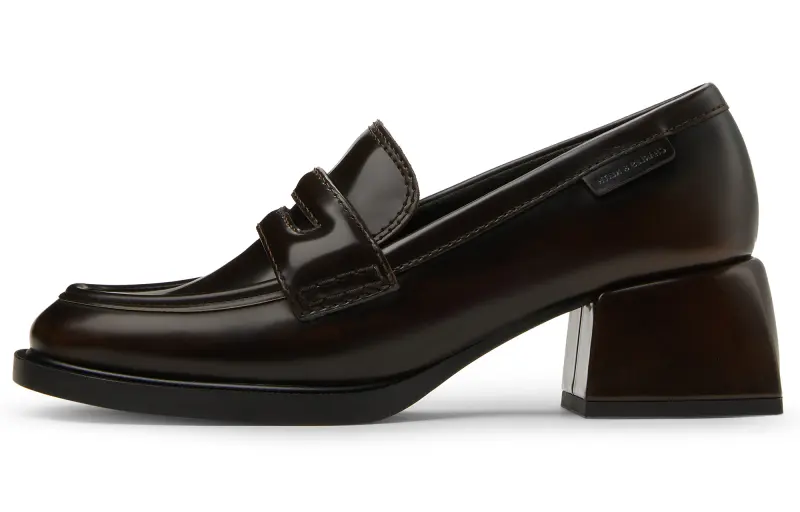 CHARLES&KEITH Small Ck PU Synthetic Leather Loafers 5.2CM Women's Multicolor