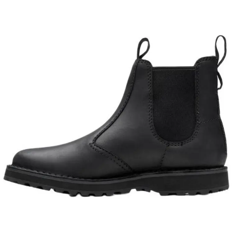 Clarks Cow Split Leather Chelsea Boots Men's Black