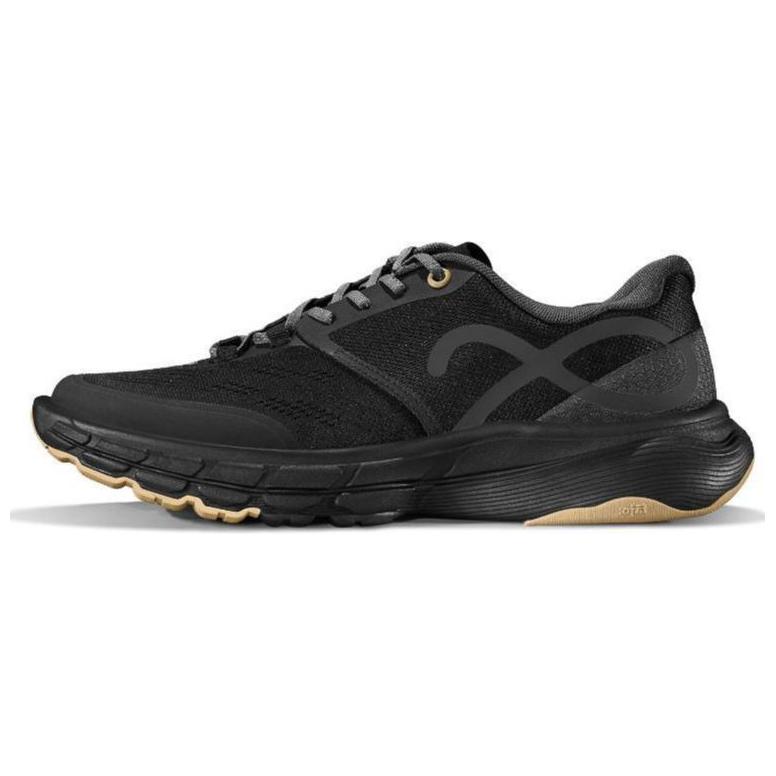 FAJO Cushioning Breathable Lightweight Reflective Anti Rollover Low top Running Shoes Unisex Black River Color