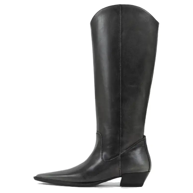 VAGABOND SHOEMAKERS Leather Knee high Boots 4cm Women's Black