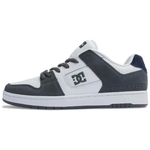 DC Shoes Cow Leather Low top Skateboard Shoes Men's Black Gray