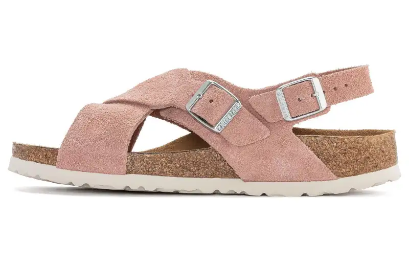 Birkenstock Suede Beach Sandals Women's Pink Regular