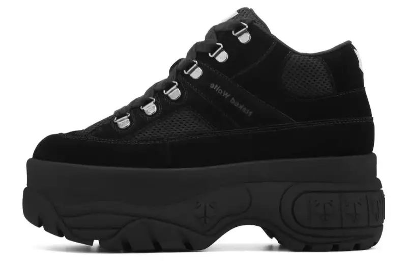 Naked Wolfe Slash Leather Slip Resistant Low top Casual Shoes Women's Black