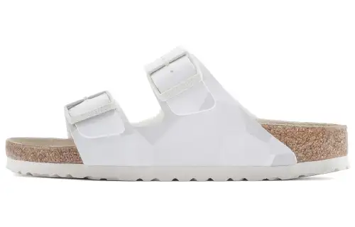 Birkenstock Leather Stylish Sandal Unisex White
