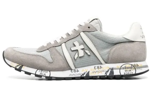 PREMIATA Leather Low top Casual Shoes Men's Gray