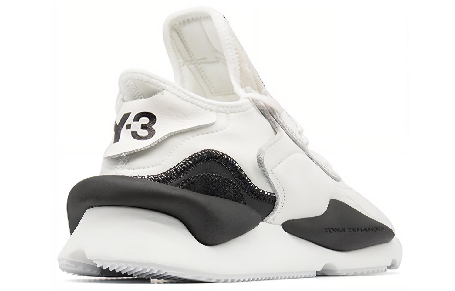 Кроссовки adidas x Y-3 Kaiwa (черно-белые) — фото 3